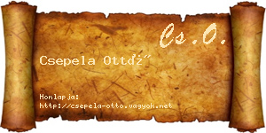 Csepela Ottó névjegykártya